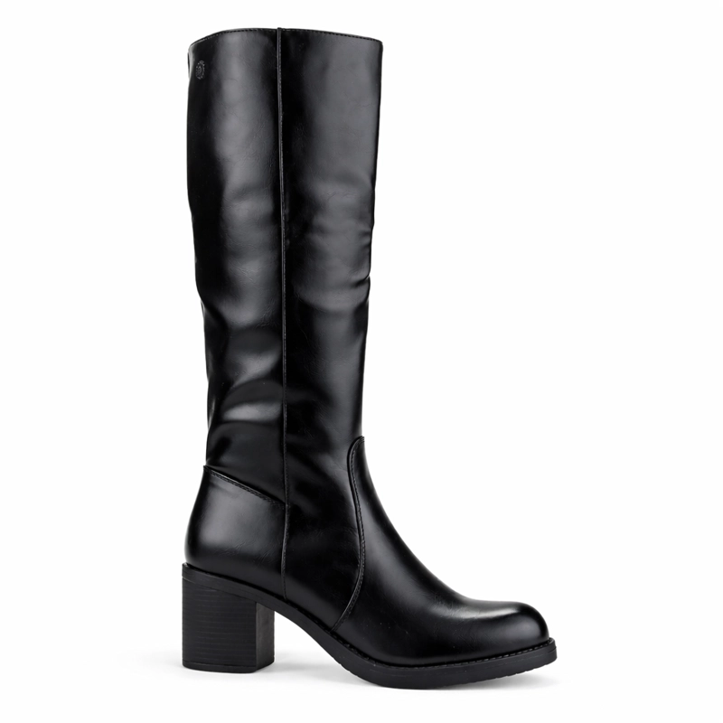 BOTA NEGRO MUJER CASUAL CHALADA PRATA - 1