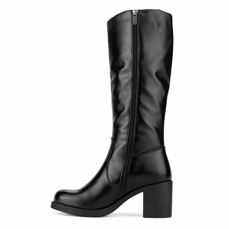 BOTA NEGRO MUJER CASUAL CHALADA PRATA - 2