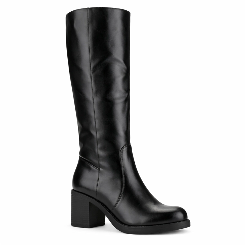 BOTA NEGRO MUJER CASUAL CHALADA PRATA - 3