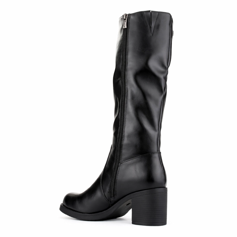 BOTA NEGRO MUJER CASUAL CHALADA PRATA - 4