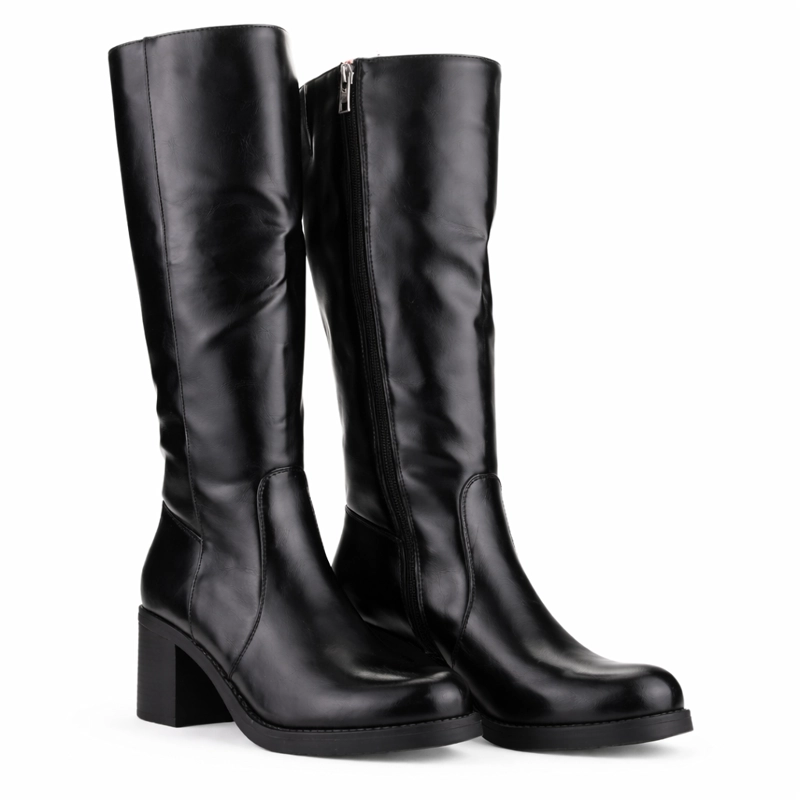 BOTA NEGRO MUJER CASUAL CHALADA PRATA - 5