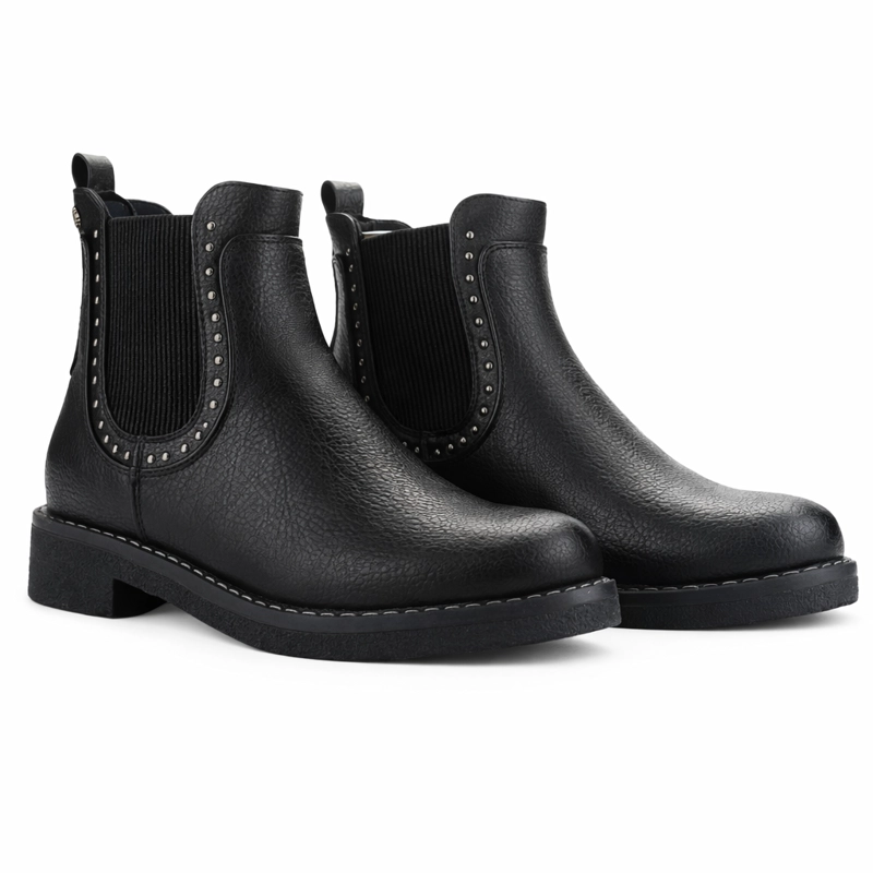 BOTIN NEGRO MUJER CASUAL CHALADA CREVA - 5