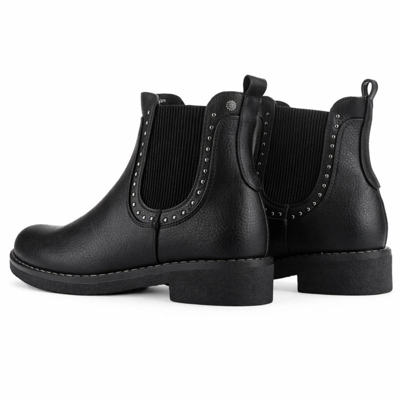 BOTIN NEGRO MUJER CASUAL CHALADA CREVA - 6