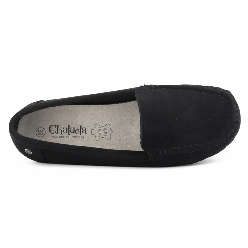 MOCASIN NEGRO MUJER CASUAL CHALADA MALU - 5