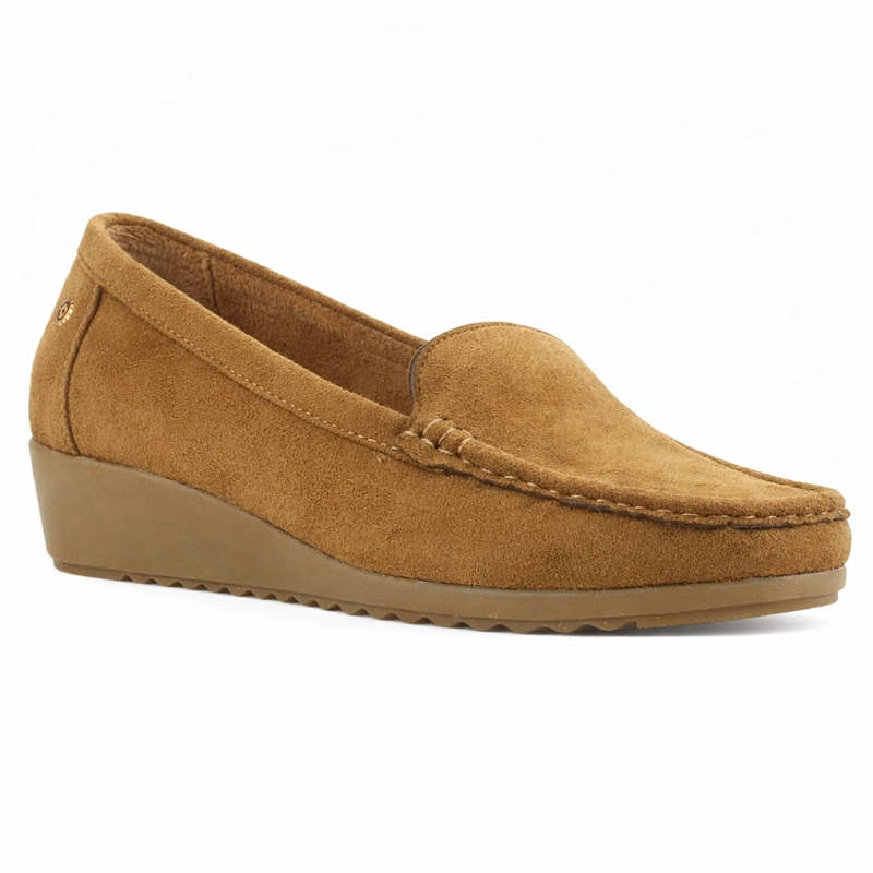 MOCASIN CAMEL MUJER CASUAL CHALADA MALU - 3