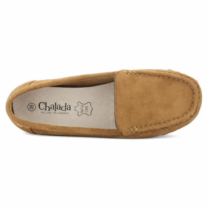 MOCASIN CAMEL MUJER CASUAL CHALADA MALU - 5
