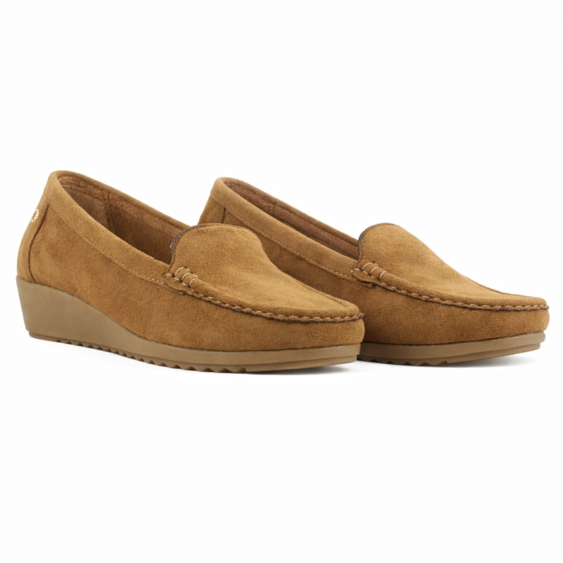 MOCASIN CAMEL MUJER CASUAL CHALADA MALU - 6