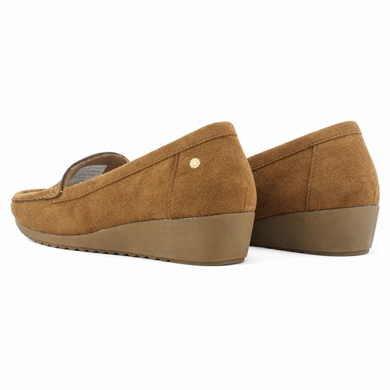 MOCASIN CAMEL MUJER CASUAL CHALADA MALU - 7
