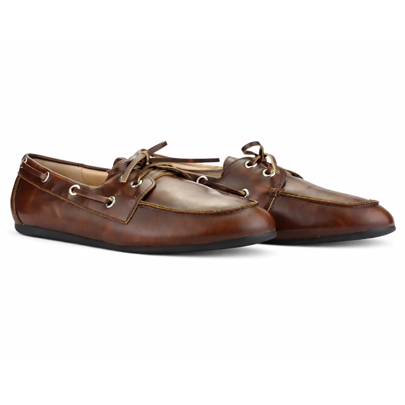 MOCASIN CAFE  MUJER CASUAL CHALADA INKA - 5
