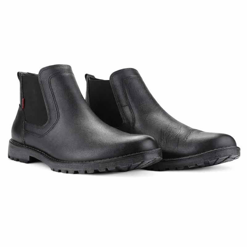 BOTIN NEGRO HOMBRE CASUAL FERRACINI CROSS 9951 - 5