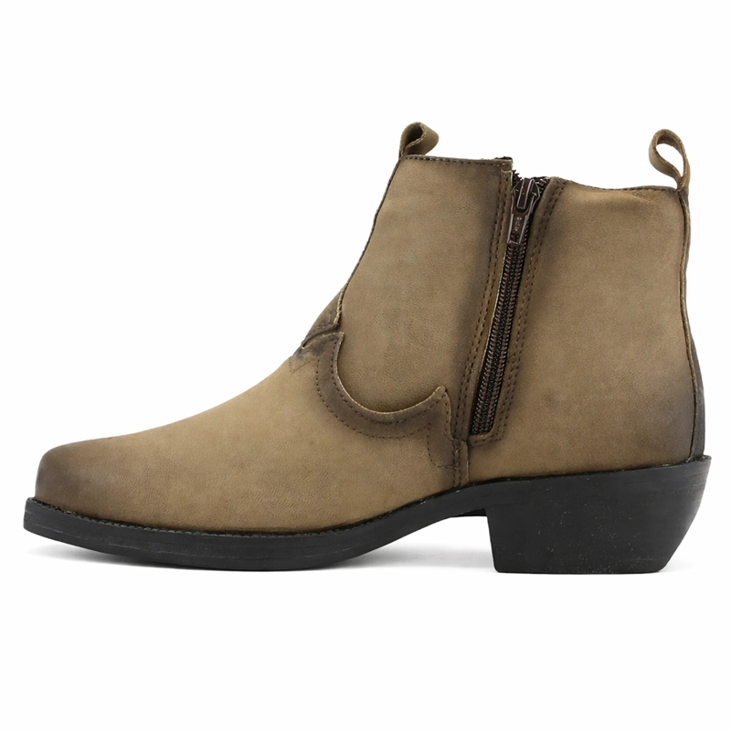 BOTIN TAUPE HOMBRE CASUAL FERRACINI NEW COUNTRY 8907 - 2