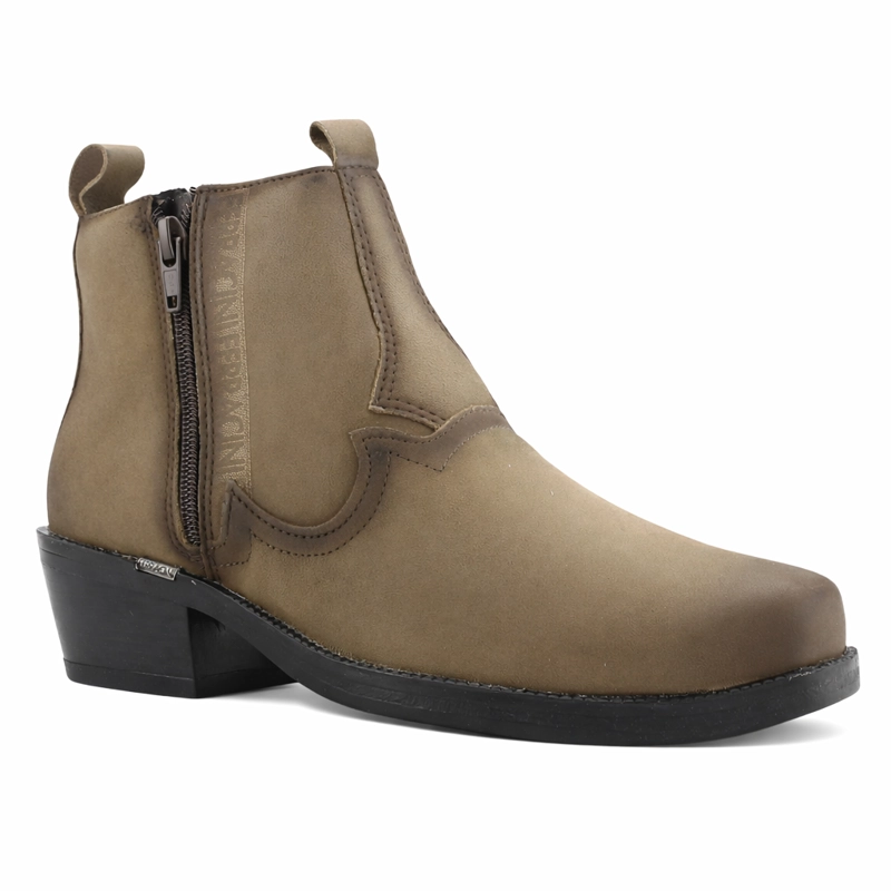BOTIN TAUPE HOMBRE CASUAL FERRACINI NEW COUNTRY 8907 - 3