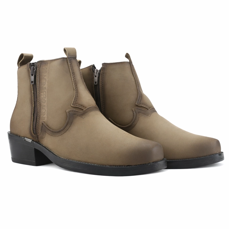 BOTIN TAUPE HOMBRE CASUAL FERRACINI NEW COUNTRY 8907 - 5