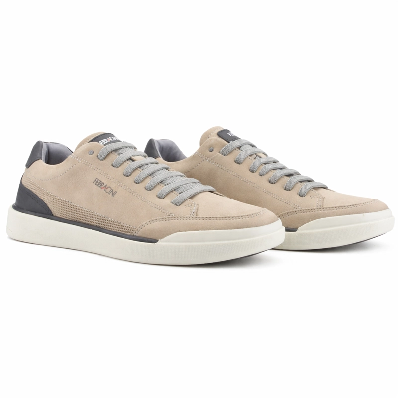 ZAPATILLA BEIGE HOMBRE CASUAL FERRACINI STAR 1056 - 7