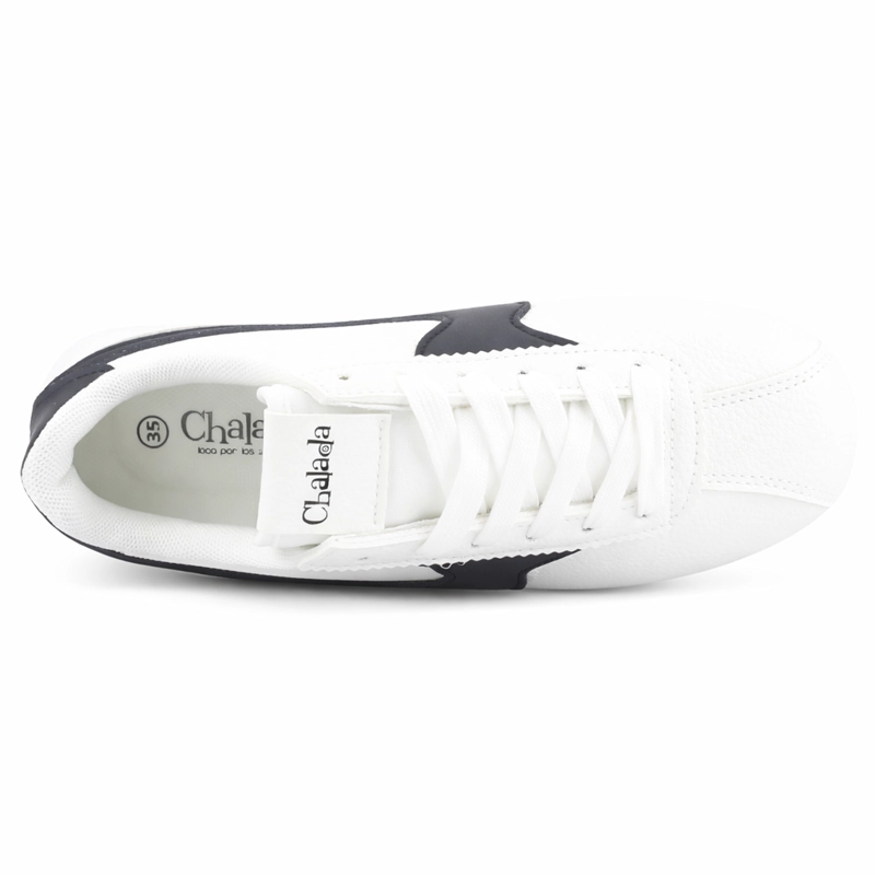 ZAPATILLA BLANCO MUJER URBANO CHALADA CORTES - 5