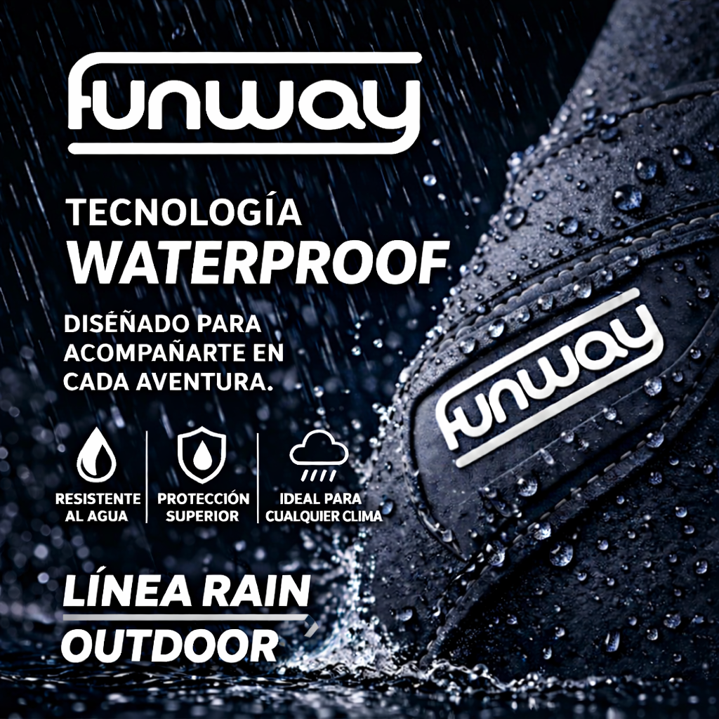BOTIN OUTDOOR AZUL MUJER CASUAL FUNWAY RAIN - 7