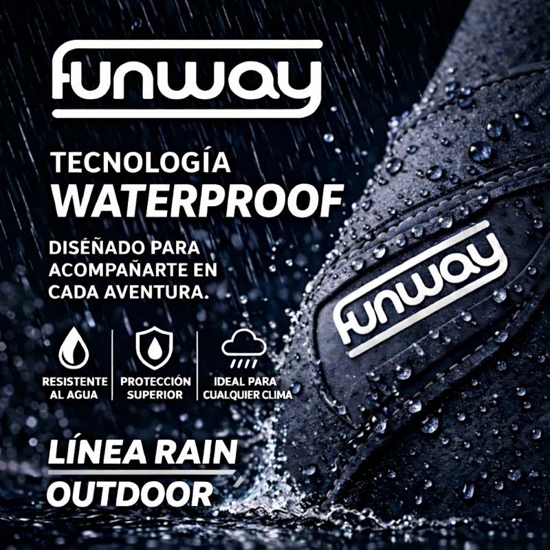 BOTIN OUTDOOR NEGRO MUJER CASUAL FUNWAY RAIN - 7