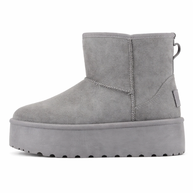 BOTIN GRIS MUJER CASUAL CHALADA PINGUIH - 2