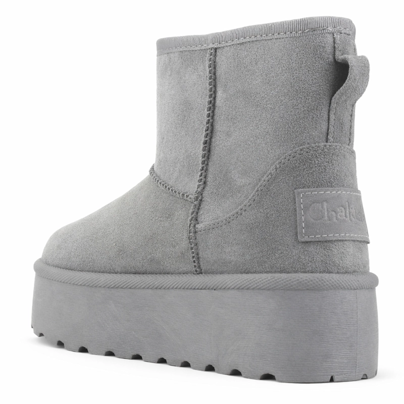 BOTIN GRIS MUJER CASUAL CHALADA PINGUIH - 4