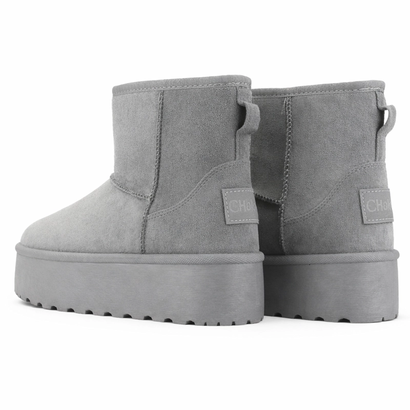 BOTIN GRIS MUJER CASUAL CHALADA PINGUIH - 6