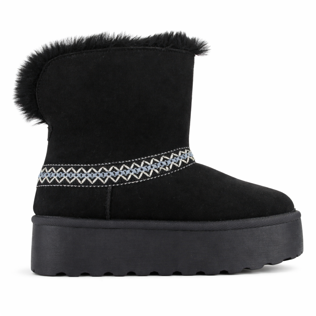 BOTIN NEGRO MUJER CASUAL CHALADA PINGUIH - 1