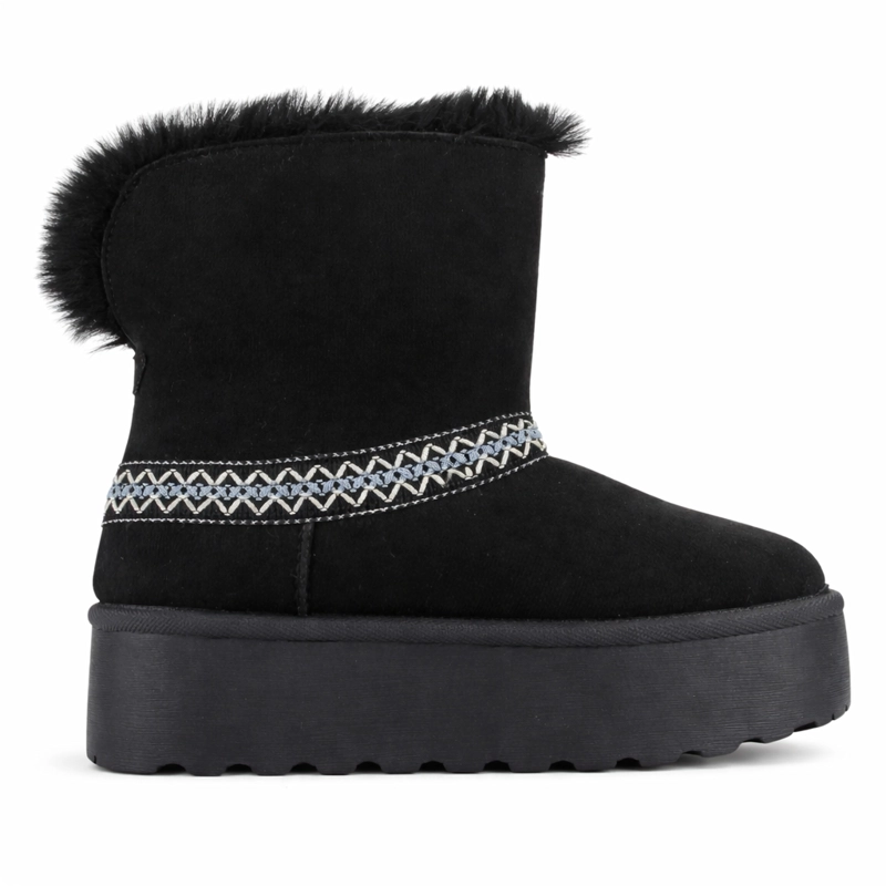BOTIN NEGRO MUJER CASUAL CHALADA PINGUIH - 1