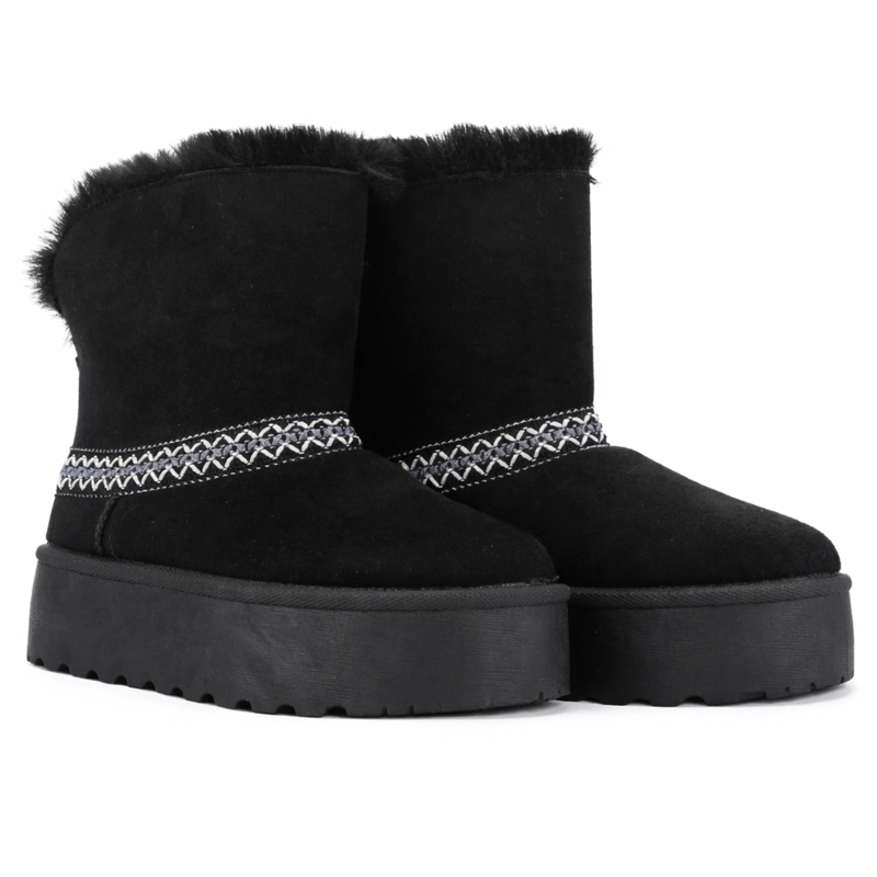 BOTIN NEGRO MUJER CASUAL CHALADA PINGUIH - 5