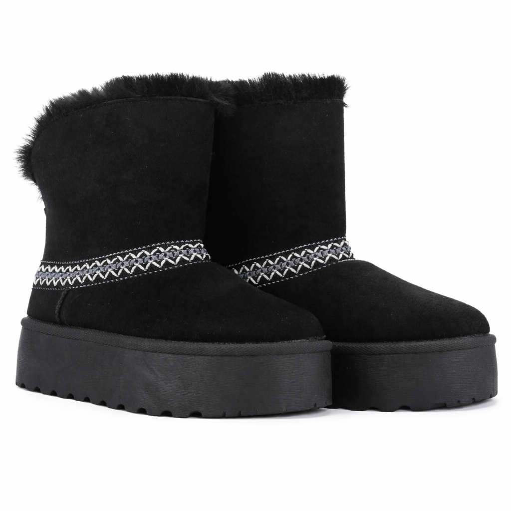 BOTIN NEGRO MUJER CASUAL CHALADA PINGUIH - 5