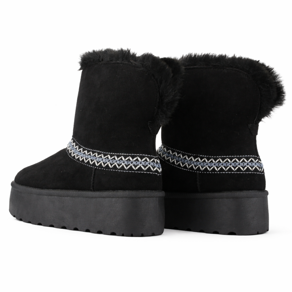 BOTIN NEGRO MUJER CASUAL CHALADA PINGUIH - 6
