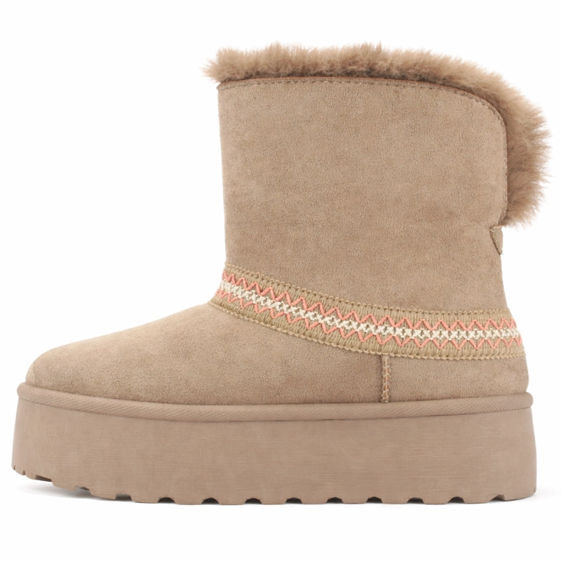 BOTIN TAUPE MUJER CASUAL CHALADA PINGUIH - 2