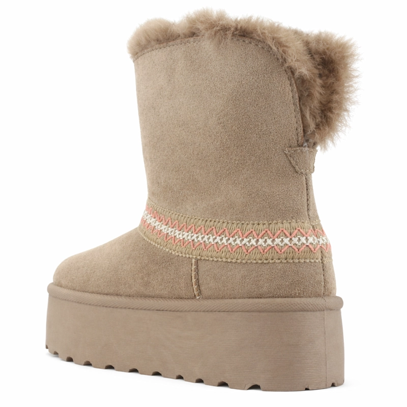 BOTIN TAUPE MUJER CASUAL CHALADA PINGUIH - 4
