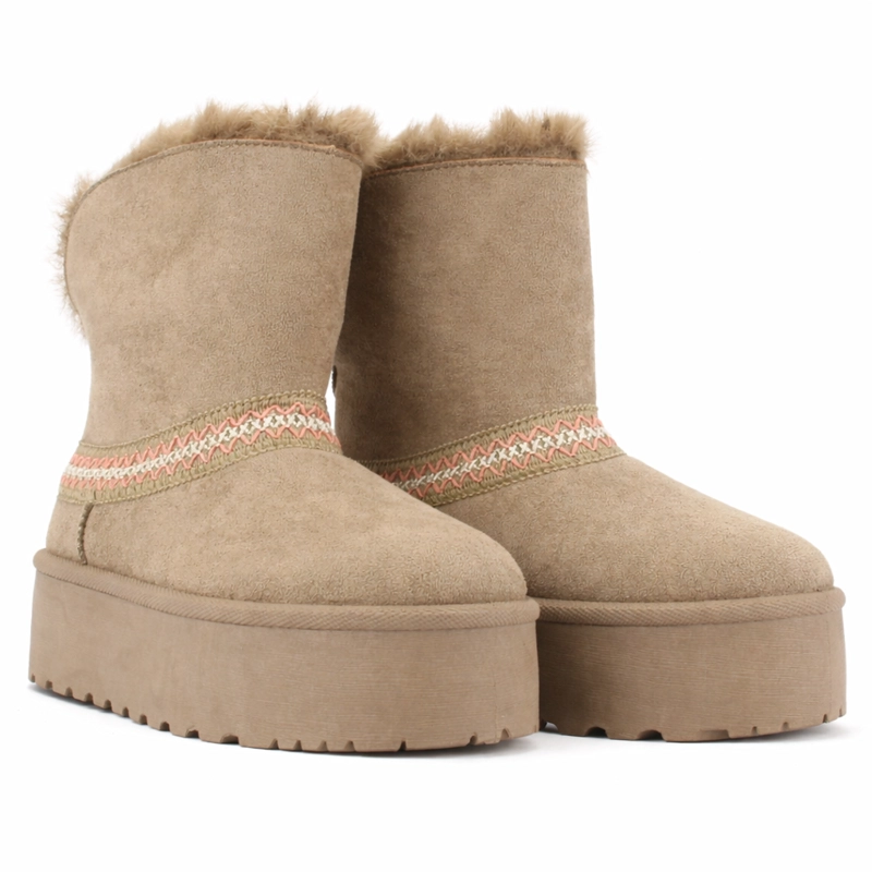 BOTIN TAUPE MUJER CASUAL CHALADA PINGUIH - 5