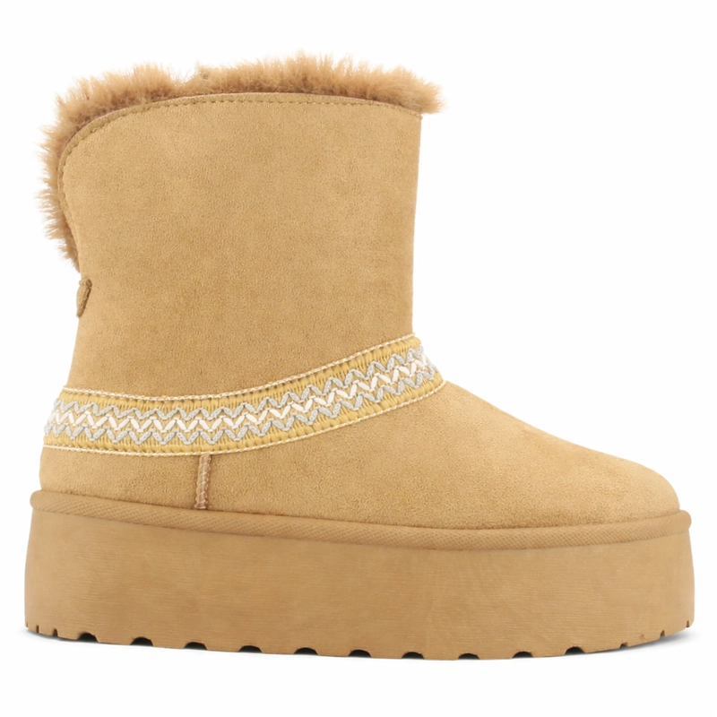 BOTIN TOSTADO MUJER CASUAL CHALADA PINGUIH - 1