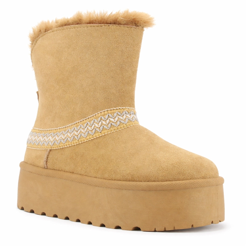 BOTIN TOSTADO MUJER CASUAL CHALADA PINGUIH - 3