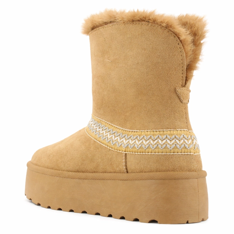 BOTIN TOSTADO MUJER CASUAL CHALADA PINGUIH - 4