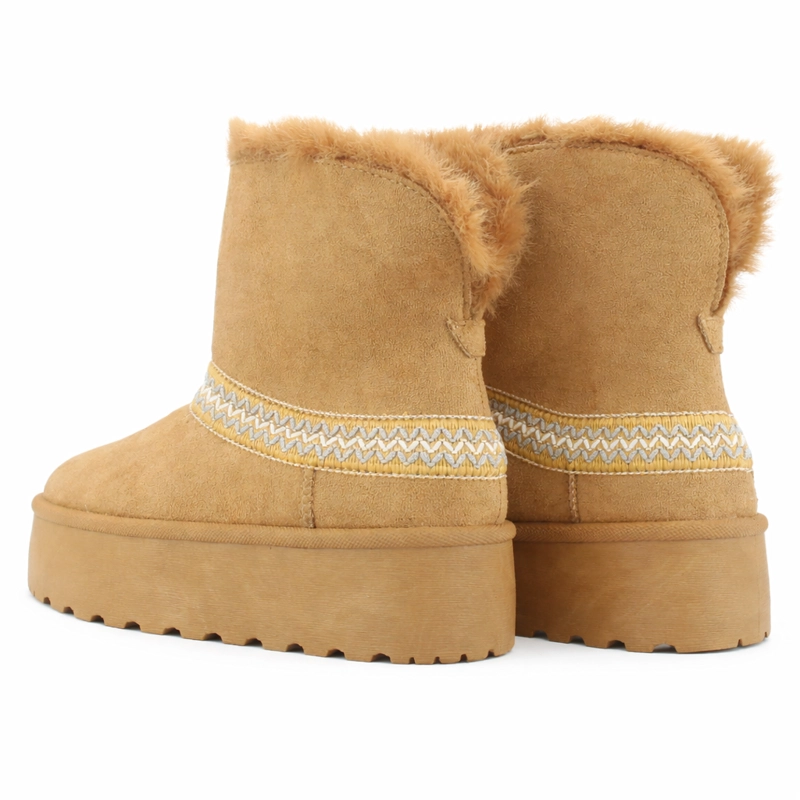 BOTIN TOSTADO MUJER CASUAL CHALADA PINGUIH - 6
