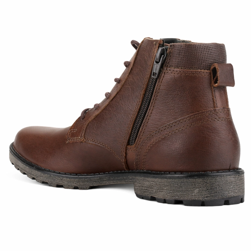 BOTIN CAFE  HOMBRE CASUAL FERRACINI 9953 CROSS - 4