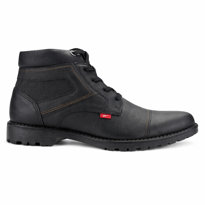 BOTIN NEGRO HOMBRE CASUAL FERRACINI 9948 CROSS - 1