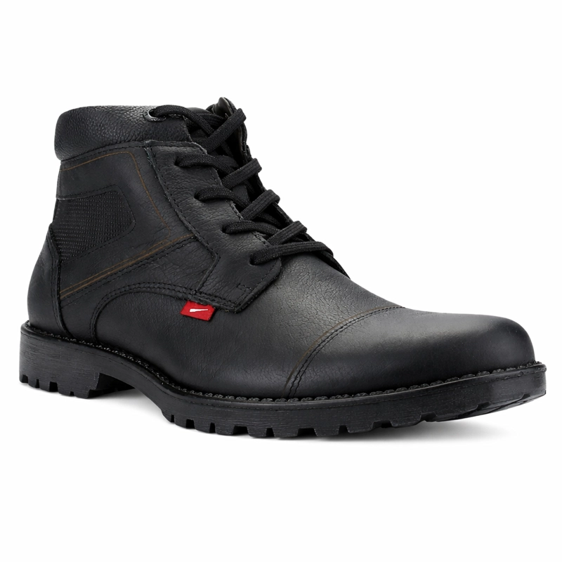 BOTIN NEGRO HOMBRE CASUAL FERRACINI 9948 CROSS - 3