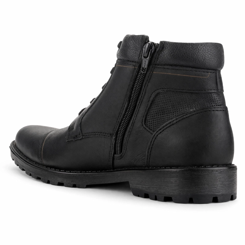 BOTIN NEGRO HOMBRE CASUAL FERRACINI 9948 CROSS - 4