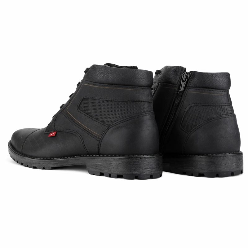 BOTIN NEGRO HOMBRE CASUAL FERRACINI 9948 CROSS - 6