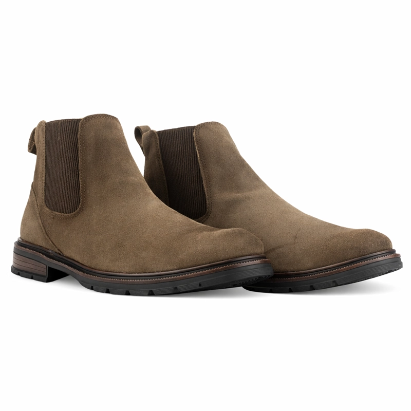 BOTIN TAUPE HOMBRE CASUAL FERRACINI 8641 COLUMBIA - 4