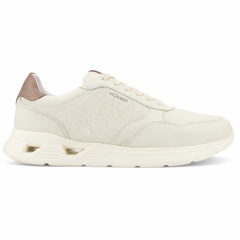 ZAPATILLA BEIGE HOMBRE CASUAL FERRACINI 8351 SPEED - 1