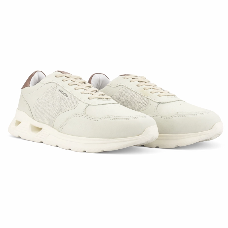 ZAPATILLA BEIGE HOMBRE CASUAL FERRACINI 8351 SPEED - 5
