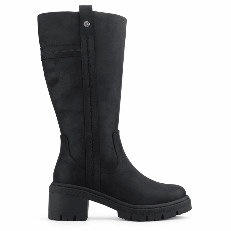 BOTA NEGRO MUJER CASUAL CHALADA TERRA - 1