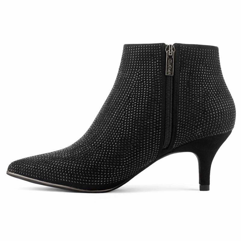 BOTIN NEGRO MUJER CASUAL CHALADA PLOS - 2