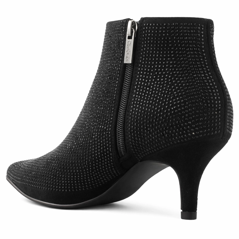 BOTIN NEGRO MUJER CASUAL CHALADA PLOS - 4