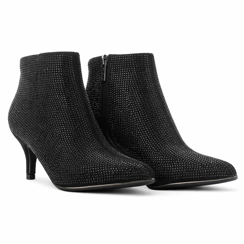 BOTIN NEGRO MUJER CASUAL CHALADA PLOS - 5