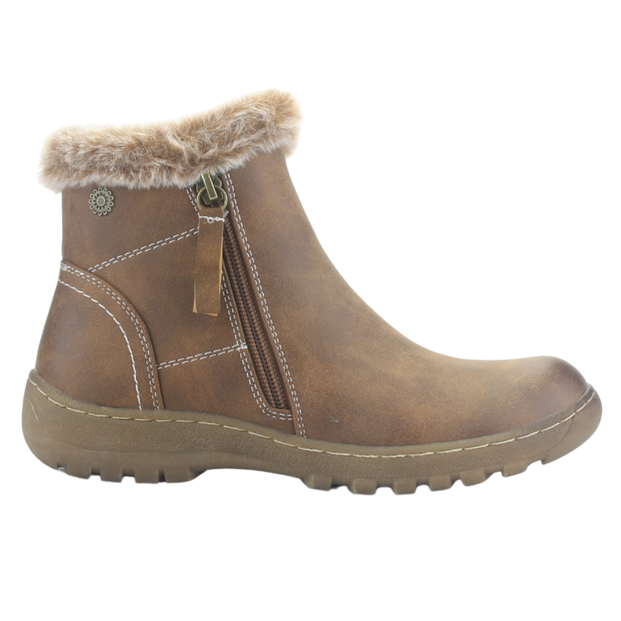 BOTIN CAMEL MUJER CASUAL CHALADA QUAL - 1