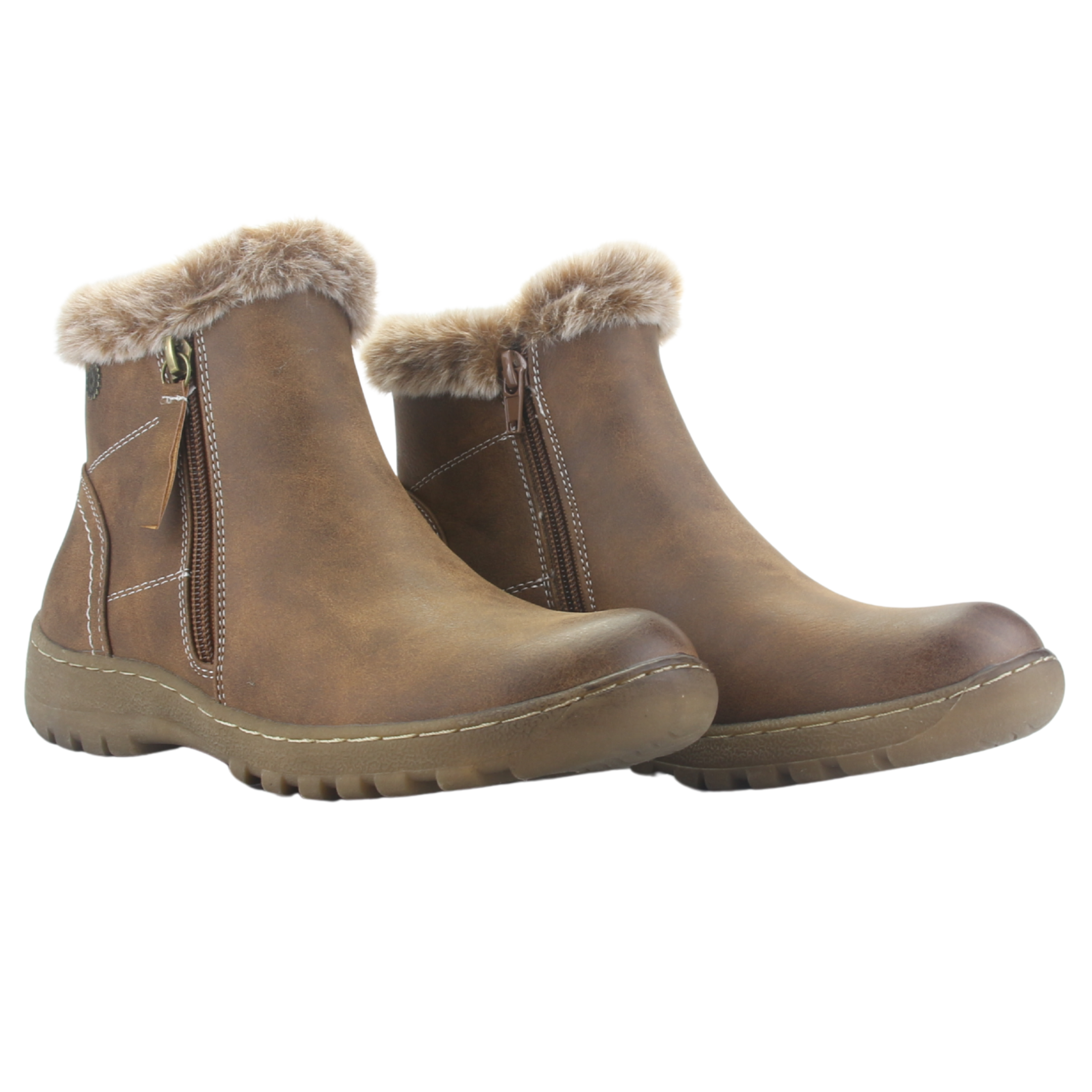BOTIN CAMEL MUJER CASUAL CHALADA QUAL - 5
